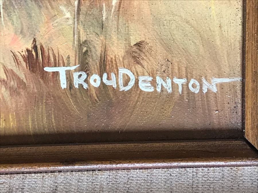 Original Western Native American Buffalo Painting By Troy Denton 36 X 24 [Photo 15]