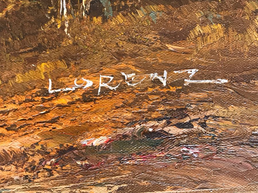 Original Farm Painting By Lorenz 36 X 24 [Photo 8]