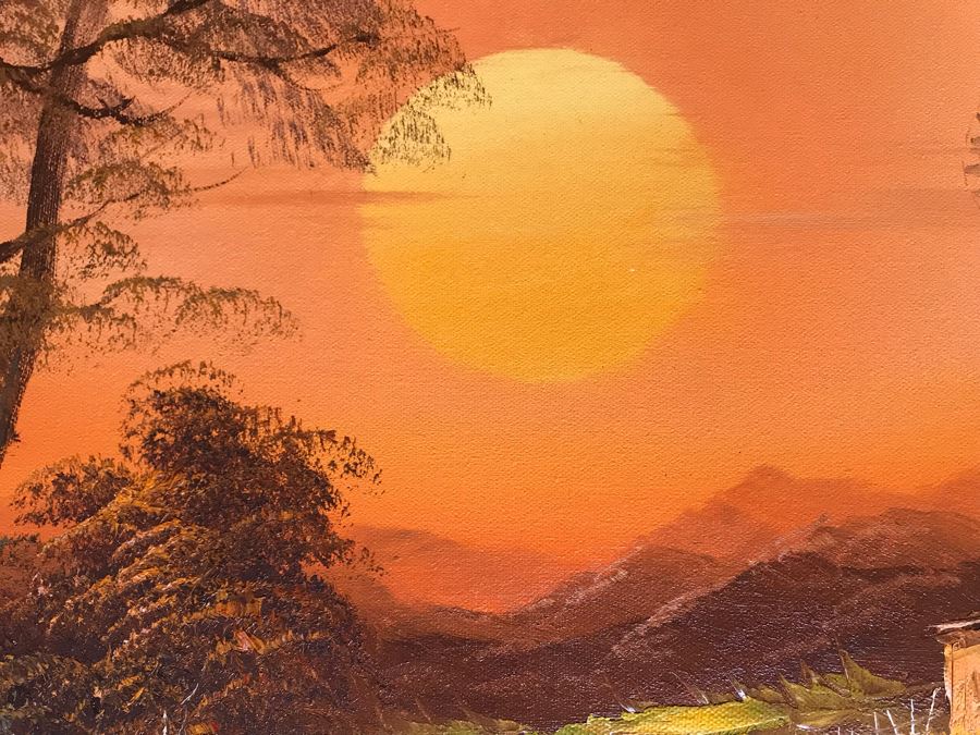 Original Farm Painting By Lorenz 36 X 24 [Photo 7]