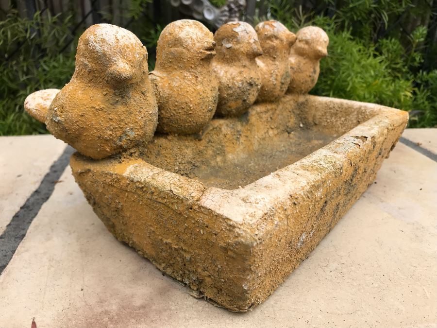 Vintage Bird Bath 11W X 7D X 5H [Photo 3]