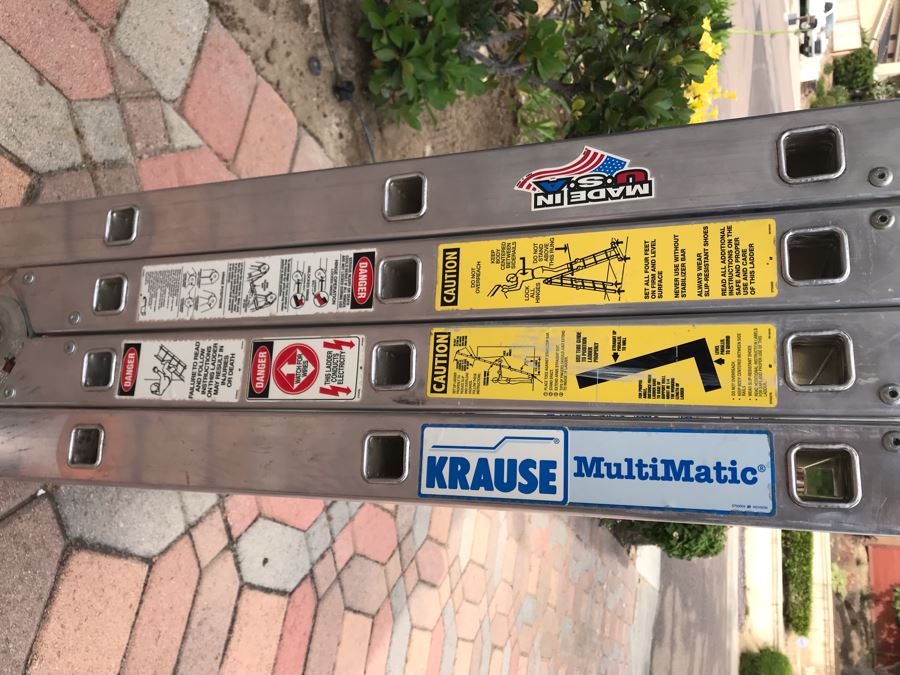 Krause MultiMatic Ladder 12' Type 1A Industrial 300lbs Model 121482