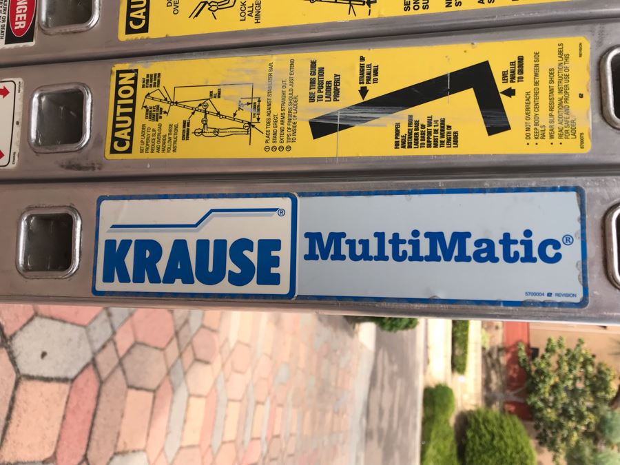 Krause MultiMatic Ladder 12' Type 1A Industrial 300lbs Model 121482