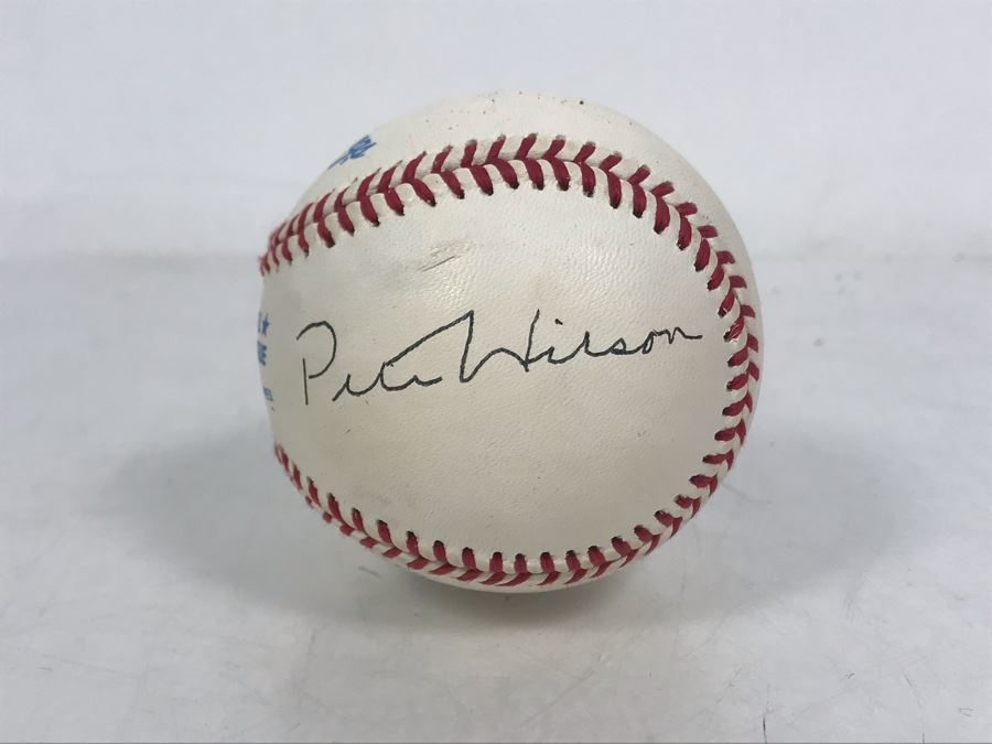 JUST ADDED - Signed By Former CA Governor Pete Wilson And Former Mayor Of San Diego Susan Golding - Rawlings Official Baseball American League [Photo 2]