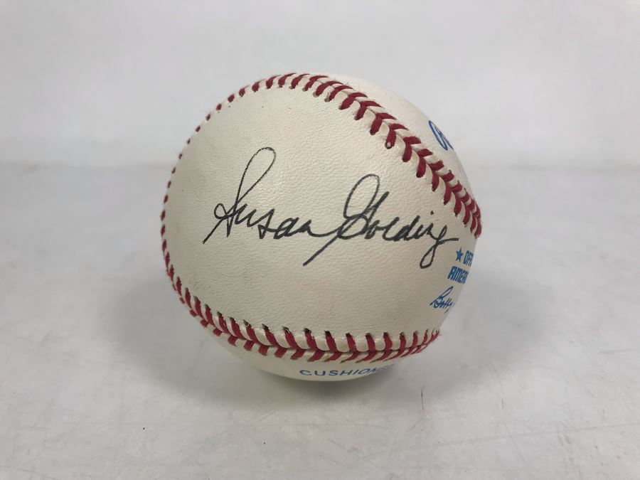 JUST ADDED - Signed By Former CA Governor Pete Wilson And Former Mayor Of San Diego Susan Golding - Rawlings Official Baseball American League [Photo 6]