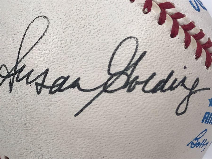 JUST ADDED - Signed By Former CA Governor Pete Wilson And Former Mayor Of San Diego Susan Golding - Rawlings Official Baseball American League [Photo 8]