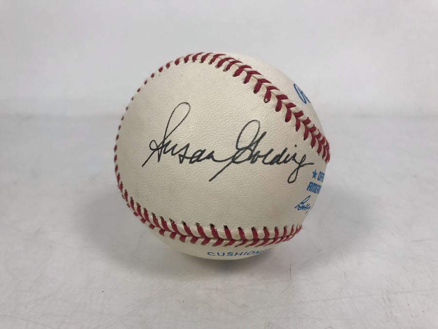 JUST ADDED - Signed By Former CA Governor Pete Wilson And Former Mayor Of San Diego Susan Golding - Rawlings Official Baseball American League [Photo 3]