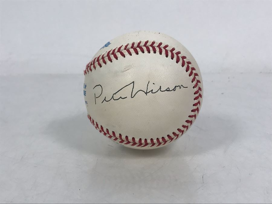 JUST ADDED - Signed By Former CA Governor Pete Wilson And Former Mayor Of San Diego Susan Golding - Rawlings Official Baseball American League [Photo 4]
