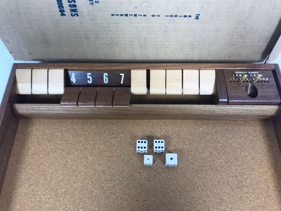 JUST ADDED - Vintage Mid-Century William F. Drueke & Sons Clapper Wooden Clapper Game With Original Box 17 X 13 [Photo 5]