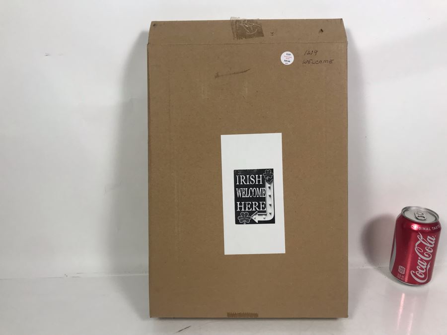 JUST ADDED - New Lighted Irish Welcome Here Metal Sign Battery Powered [Photo 8]