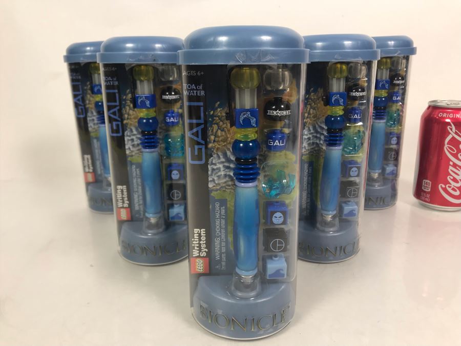 JUST ADDED - Six New LEGO BIONICLE Gali Toa Of Water Pens