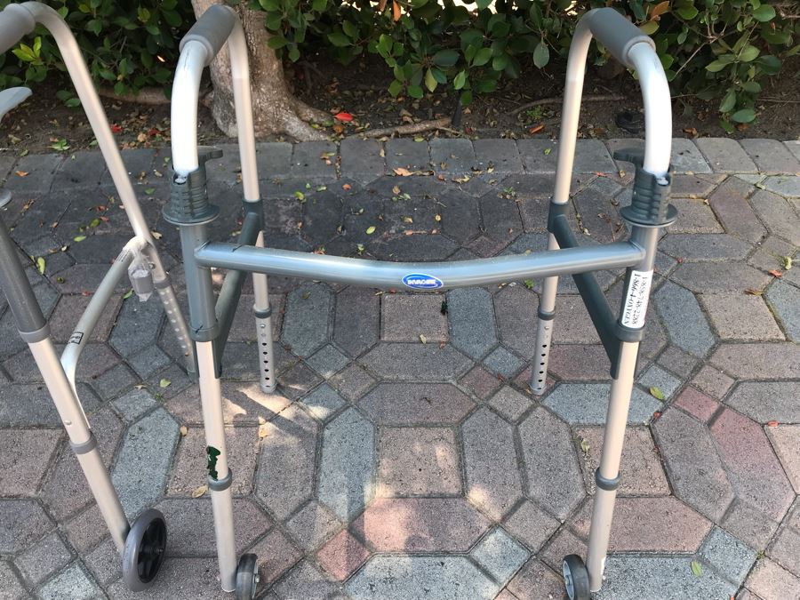 Three Walkers And Three Medical Bedside Commodes Invacare Drive [Photo 9]