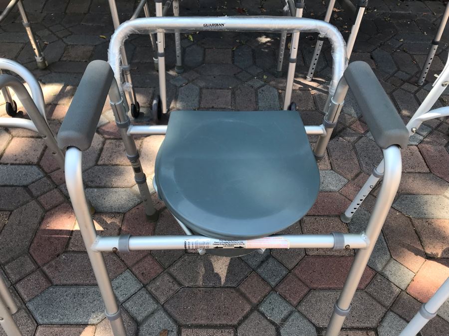 Three Walkers And Three Medical Bedside Commodes Invacare Drive [Photo 6]