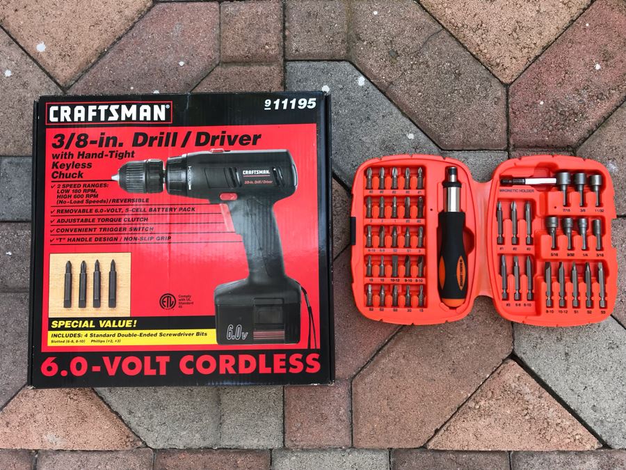 Craftsman 3/8In Drill Driver And Black & Decker Driver Set [Photo 1]