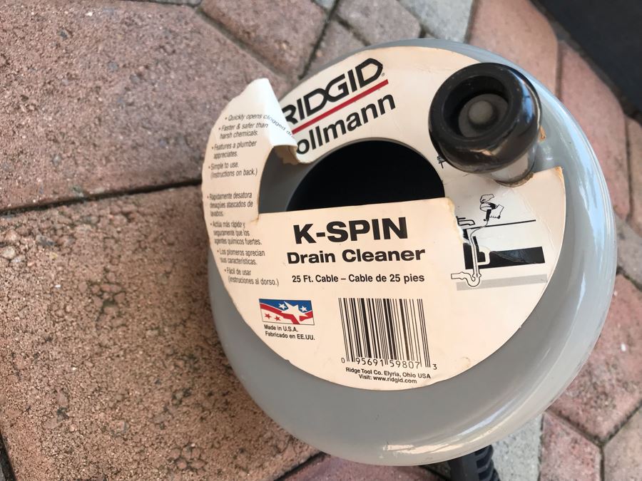 New Ridgid Kollmann K-Spin Drain Cleaner 25ft Cable [Photo 2]