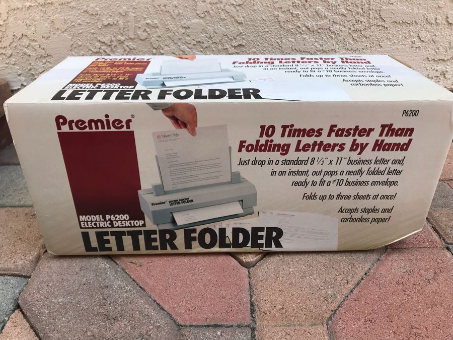 New Premier Electric Desktop Letter Folder Model P6200