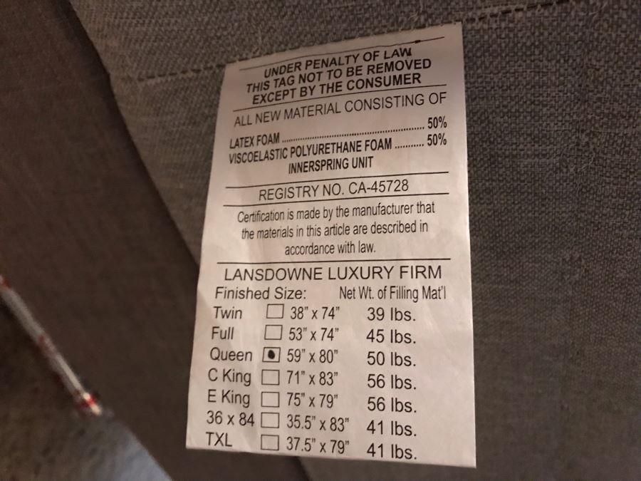 Ortho Mattress Queen Size Lansdowne Luxury Firm Adjustable Head And Foot Mattress With Padded Headboard With Remote [Photo 6]