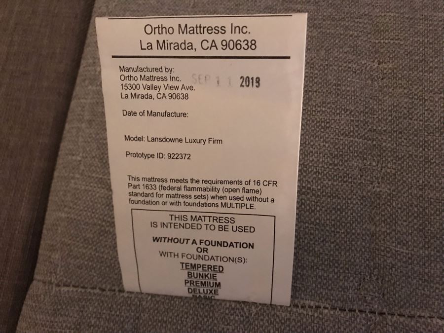 Ortho Mattress Queen Size Lansdowne Luxury Firm Adjustable Head And Foot Mattress With Padded Headboard With Remote [Photo 7]