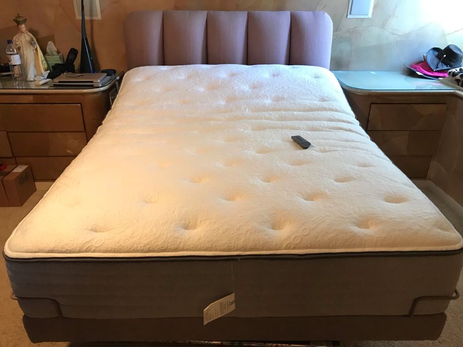 Ortho Mattress Queen Size Lansdowne Luxury Firm Adjustable Head And Foot Mattress With Padded Headboard With Remote [Photo 15]