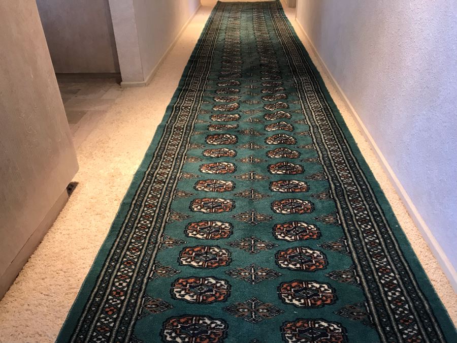 Hand Knotted Wool Persian Runner Rug Long 17'4'L X 32W [Photo 7]