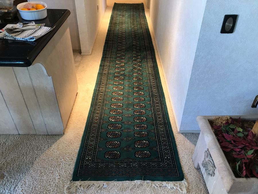 Hand Knotted Wool Persian Runner Rug Long 17'4'L X 32W [Photo 3]