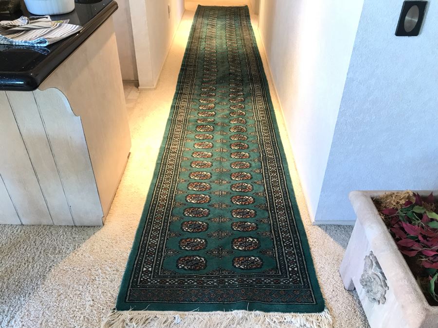 Hand Knotted Wool Persian Runner Rug Long 17'4'L X 32W [Photo 2]