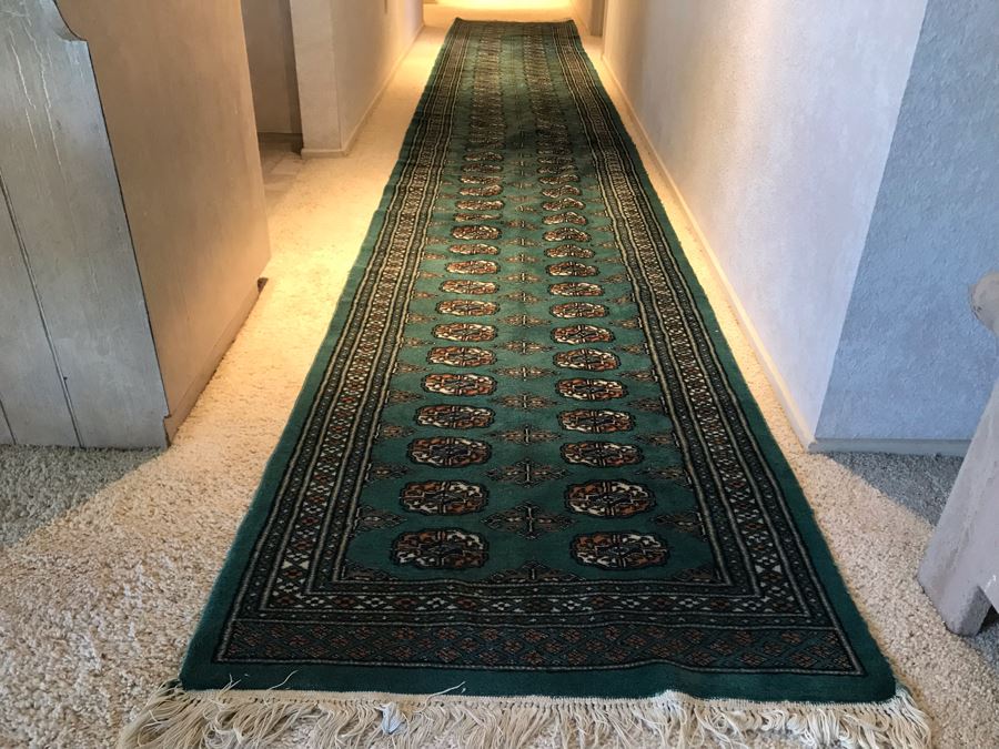 Hand Knotted Wool Persian Runner Rug Long 17'4'L X 32W [Photo 4]