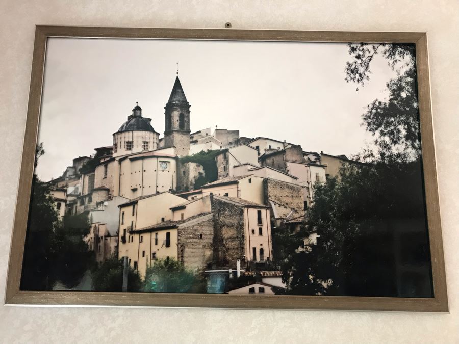 Rochelle Cheever Signed Large Framed Fine Art Photograph Of Italy 48 X 33 (Signed On Back) - See Details For Info On Photographer [Photo 2]