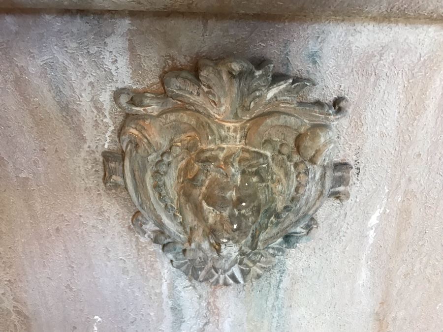 Large 12'H Indoor Artificial Tree Plant With Custom Planter Featuring Lion's Head Design [Photo 3]