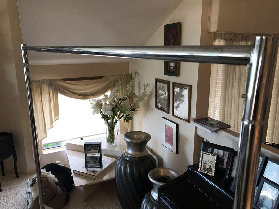 Large Metal Rolling Clothing Rack 62L X 24W X 68H [Photo 7]