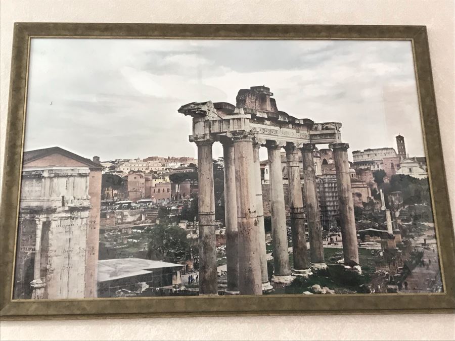 Rochelle Cheever Signed Large Framed Fine Art Photograph Of Italy 64 X 38 (Signed On Back) - See Details For Info On Photographer [Photo 1]