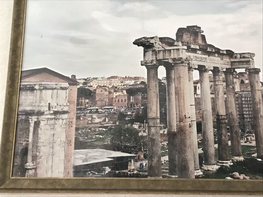 Rochelle Cheever Signed Large Framed Fine Art Photograph Of Italy 64 X 38 (Signed On Back) - See Details For Info On Photographer [Photo 4]