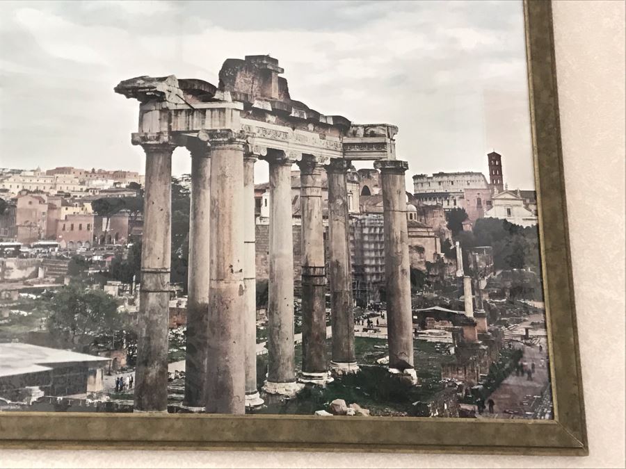 Rochelle Cheever Signed Large Framed Fine Art Photograph Of Italy 64 X 38 (Signed On Back) - See Details For Info On Photographer [Photo 3]