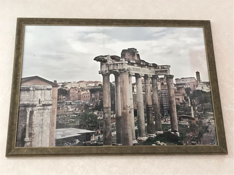 Rochelle Cheever Signed Large Framed Fine Art Photograph Of Italy 64 X 38 (Signed On Back) - See Details For Info On Photographer [Photo 2]
