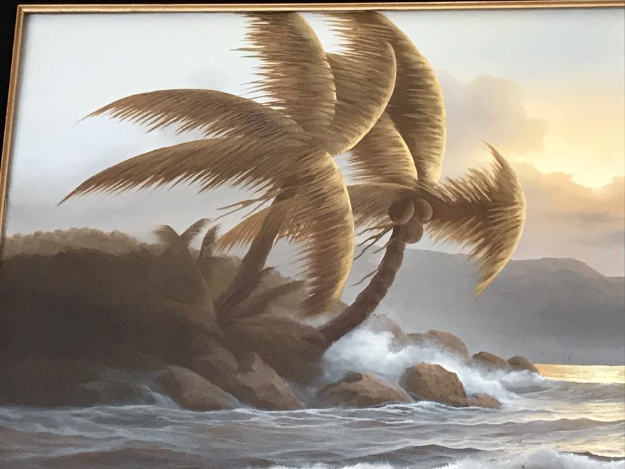Original Large Seascape Oil Painting By Jorge Prieto B 54 X 36 [Photo 7]