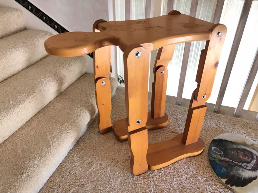 Wooden Poseable Man Kids Table 29W X 17D X 28H [Photo 4]