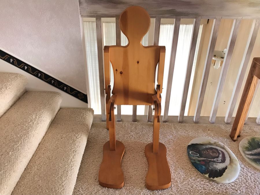 Wooden Poseable Man Kids Table 29W X 17D X 28H [Photo 3]