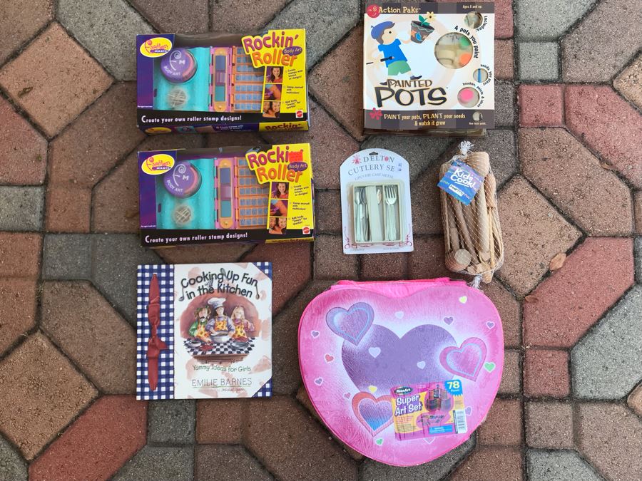 Various New Kid's Toys And Crafts Plus Kids Cooking Book [Photo 1]