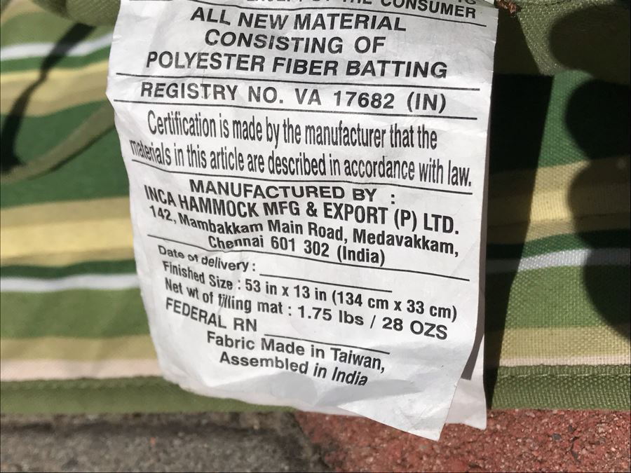 Like New Hammock By Inca Hammock Mfg & Export [Photo 7]