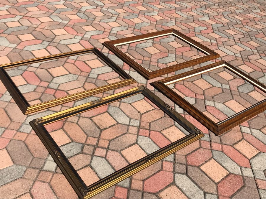 Four Large Wooden Frames 36 X 24 [Photo 1]