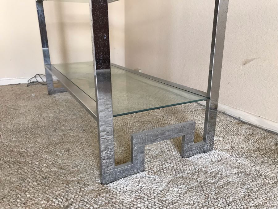 Mid-Century Modern Chrome Etagere Bookcase Bookshelf [Photo 11]