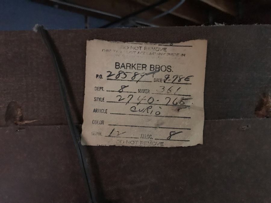 Lighted Curio Display Cabinet With Glass Shelves By Barker Brothers Furniture Los Angeles [Photo 6]