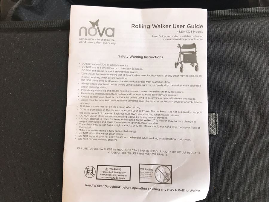 New Nova Forte Walker Blue 300lb Weight Capacity [Photo 4]