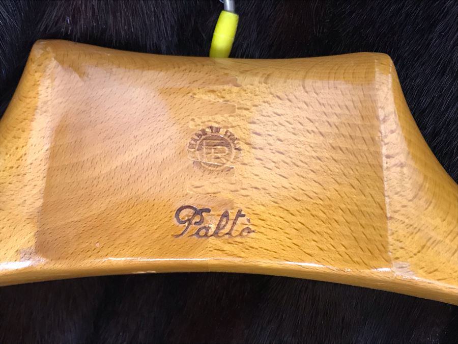 Italian Black Leather Mink Fur Lined Jacket Apx Size 42 [Photo 15]