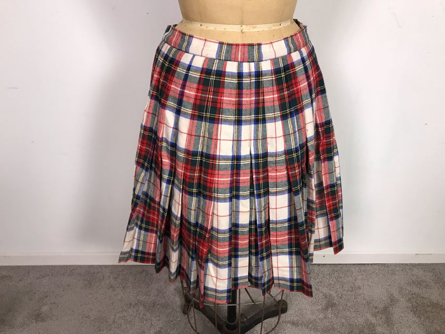 Italian Plaid Skirt By Albatros Size 44 [Photo 4]