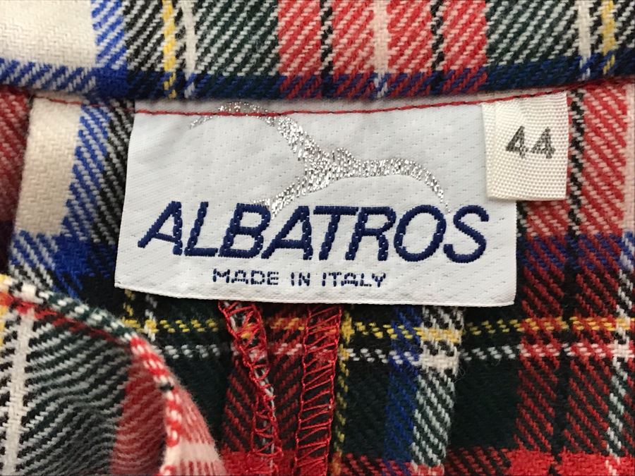 Italian Plaid Skirt By Albatros Size 44 [Photo 6]