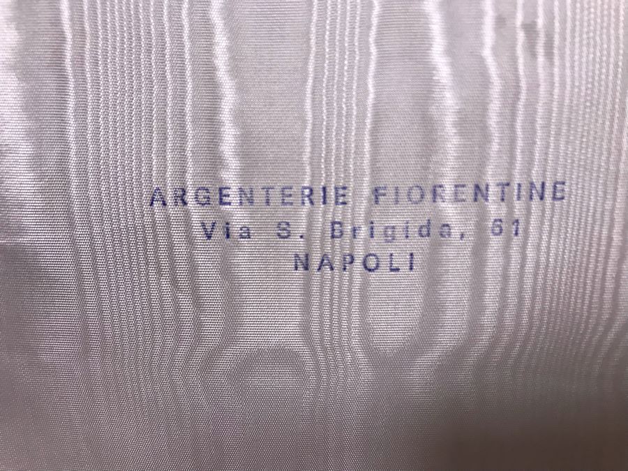 MASSIVE Vintage Italian 800 Silver Flatware Set W/ Serving Pieces Hallmarked 72 PA Palermo Italy A.P.I.S. Silversmith W/ Impressive Olive Wood Silverware Chest With 4 Sliding Drawers (52.6LBS W/ Box - Apx 20Lbs 800 Silver) - See Photos - Has Reserve Price [Photo 7]