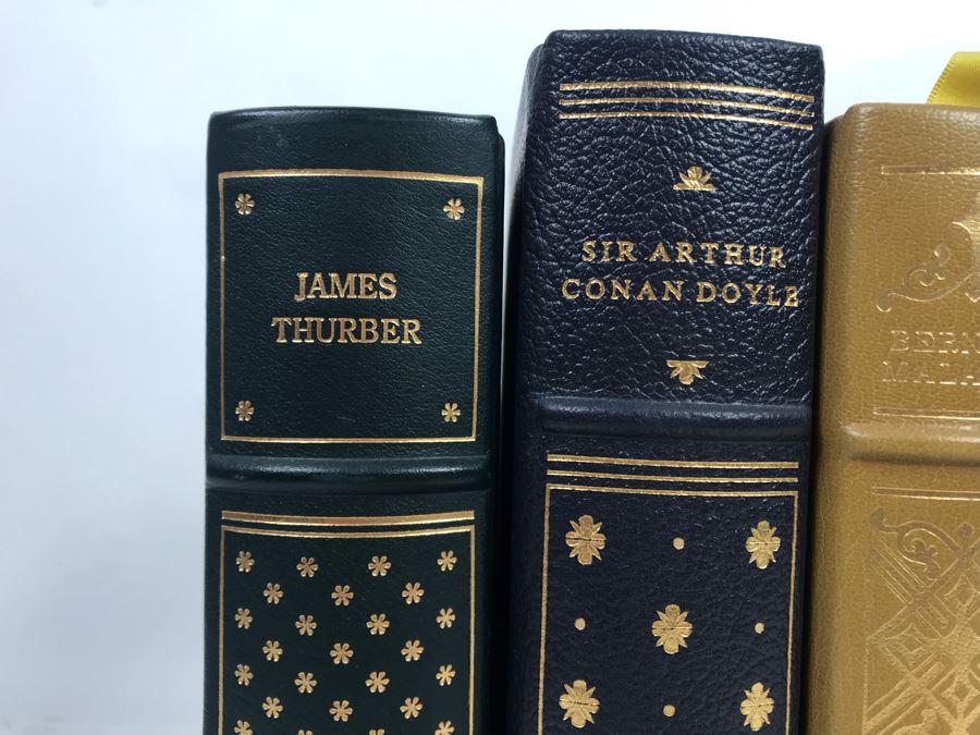 Collection Of Six The Franklin Library Limited Edition Books: George Orwell Animal Farm, Rudyard Kipling, Geoffrey Chaucer Canterbury Tales, Bernard Malamud, Sir Arthur Conan Doyle, James Thurber [Photo 6]