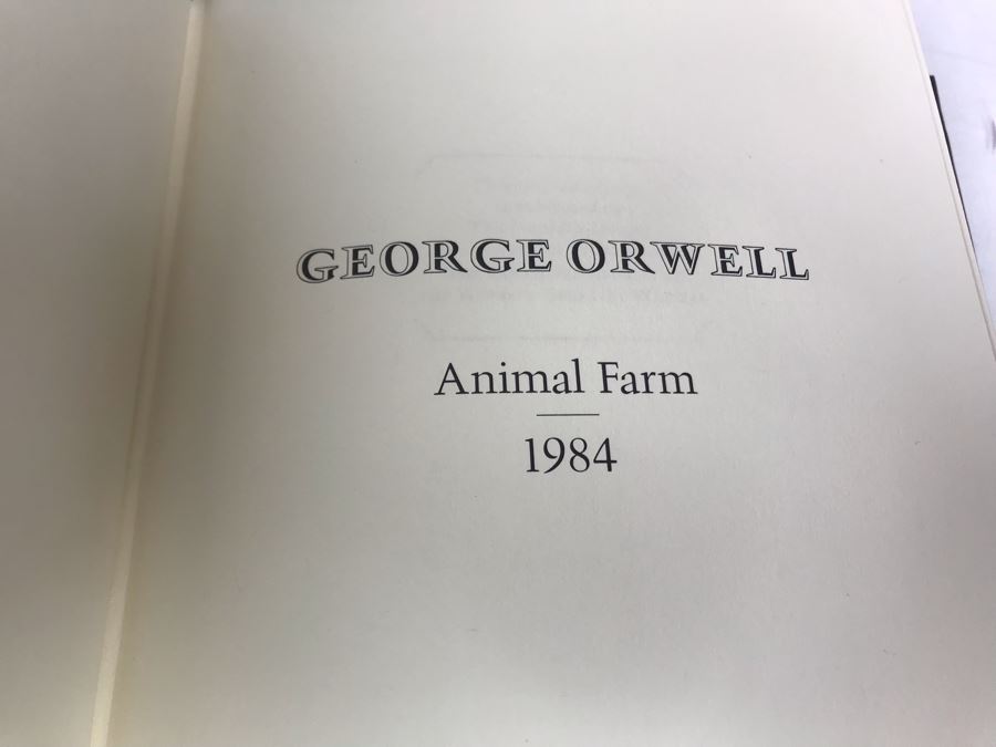 Collection Of Six The Franklin Library Limited Edition Books: George Orwell Animal Farm, Rudyard Kipling, Geoffrey Chaucer Canterbury Tales, Bernard Malamud, Sir Arthur Conan Doyle, James Thurber [Photo 7]