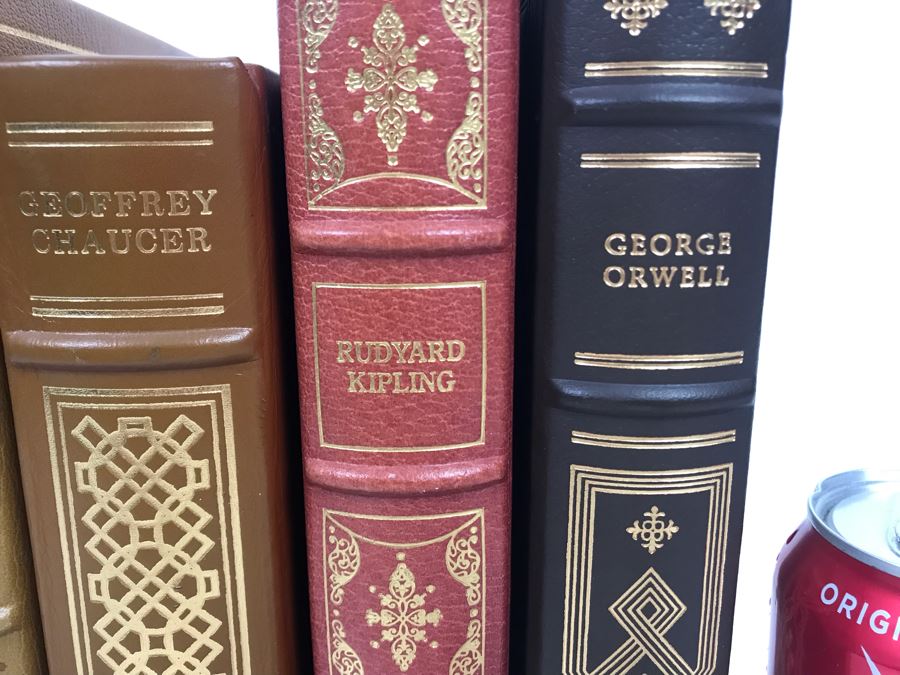 Collection Of Six The Franklin Library Limited Edition Books: George Orwell Animal Farm, Rudyard Kipling, Geoffrey Chaucer Canterbury Tales, Bernard Malamud, Sir Arthur Conan Doyle, James Thurber [Photo 4]
