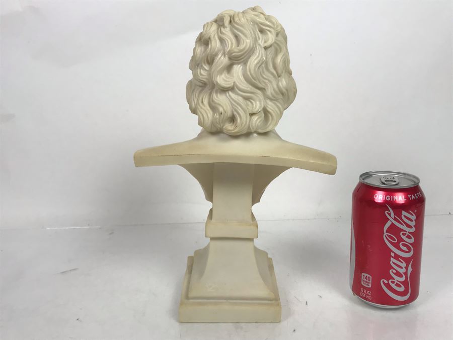 Ludwig Van Beethoven Resin Bust Sculpture Made In Italy 7W X 4D X 11H [Photo 7]